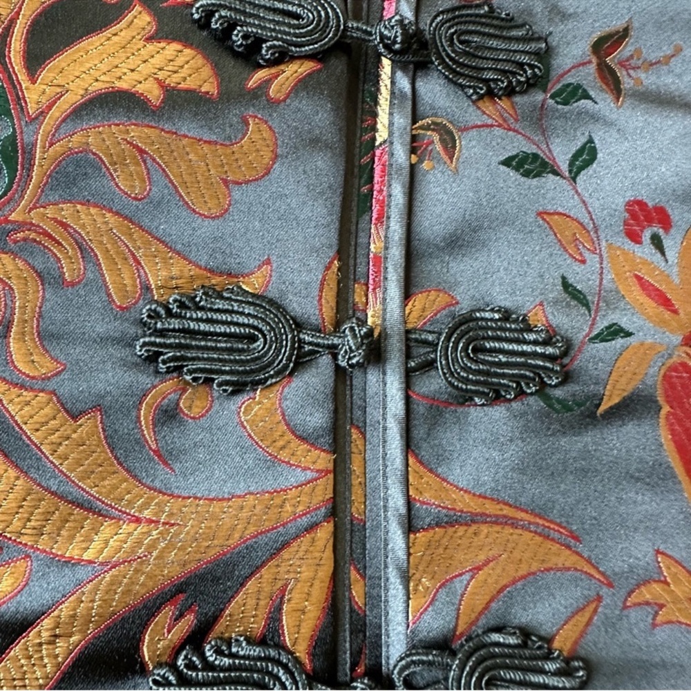 Soft Surroundings Black Floral Blazer Moon Dynasty - Picture 6 of 10